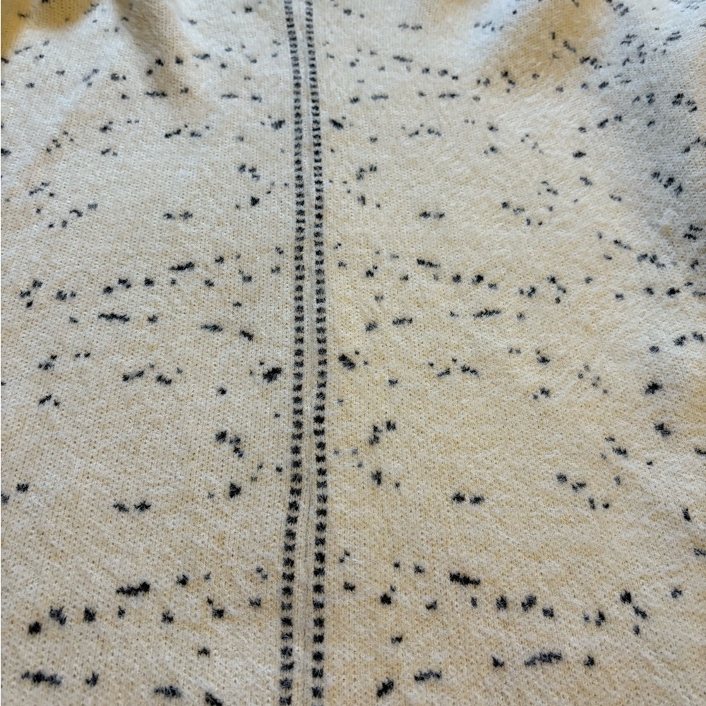 Anthropologie Gray and Cream Knit Sweater/cape